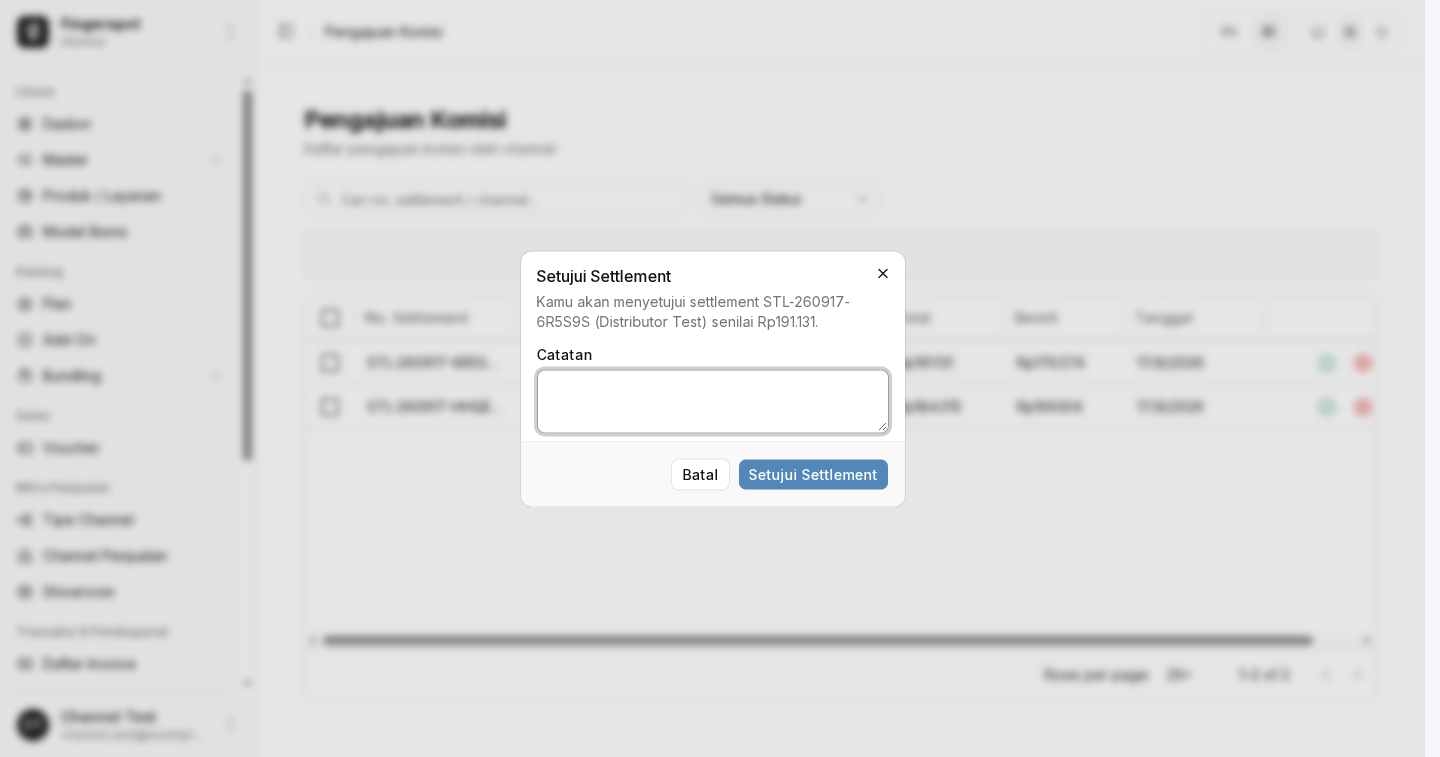 Modal Konfirmasi Persetujuan / Penolakan &amp; Bilah Aksi Massal